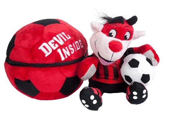 Soft toy and ball
