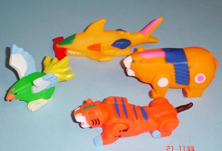Rubber animals with whistle “BABIE´S TOYS”