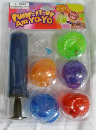 Pump-it-up air yo-yo