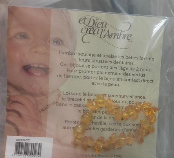 Amber bracelet