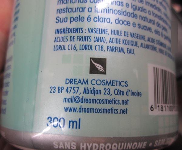 Skin lightening cream