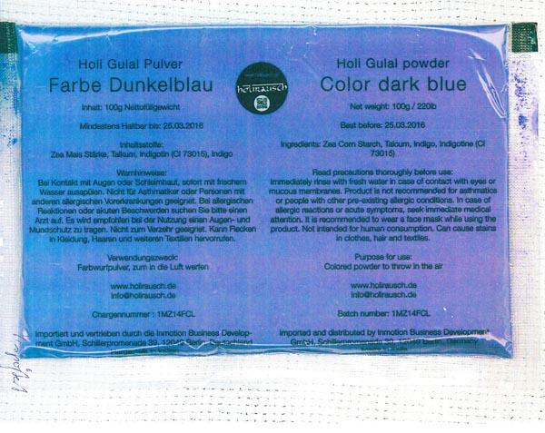 Holi colour powder