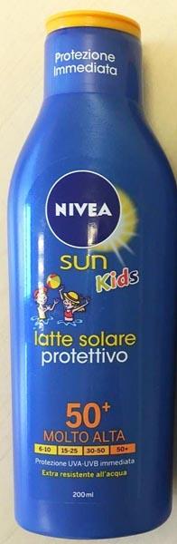 Suncream for children