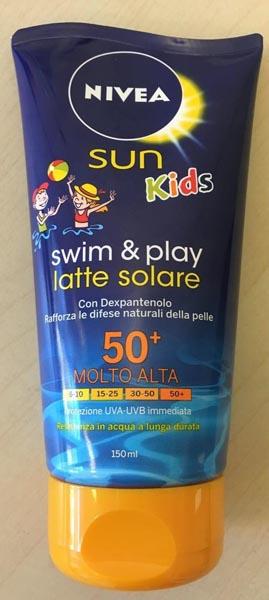 Suncream for children