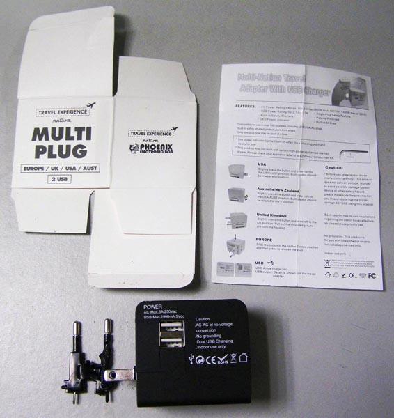Travel plug adaptor