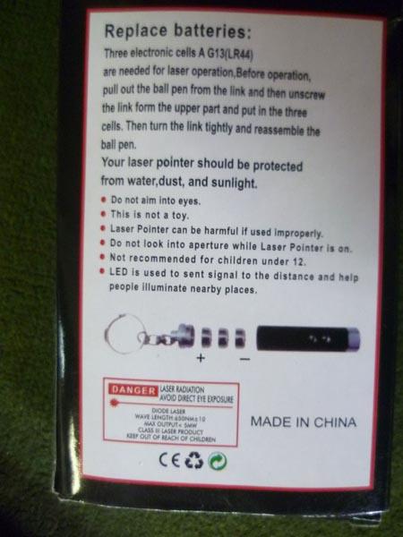 Laser pointers