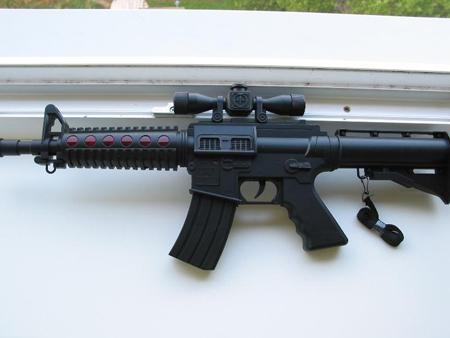 Toy gun with laser Super weapon