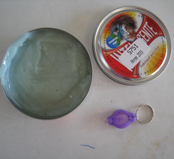 Gel with LED light