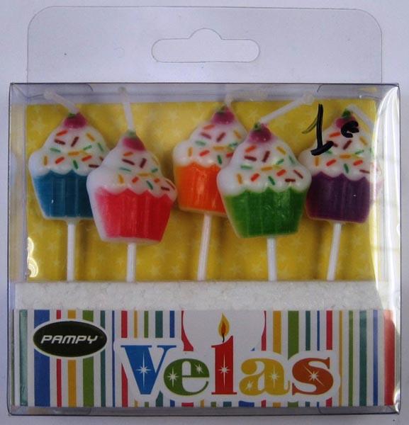 Set of decorative candles