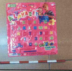 Letters, numbers and symbols in magnetic plastic