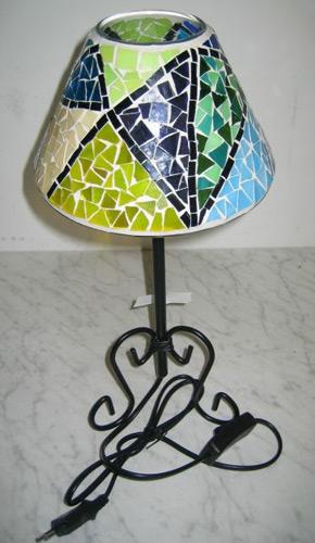 Desk lamps with mosaic lamp shade