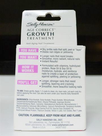 Anti-aging nail preparation - Age Correct Growth Treatment