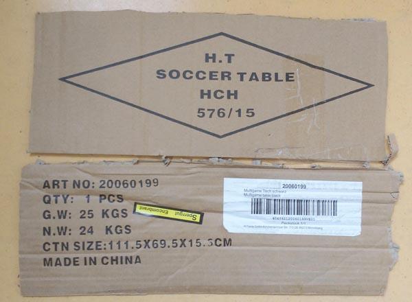 Multigame (soccer) table
