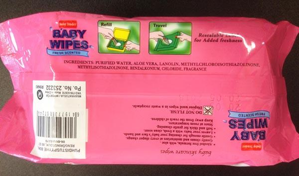Baby skincare wipes