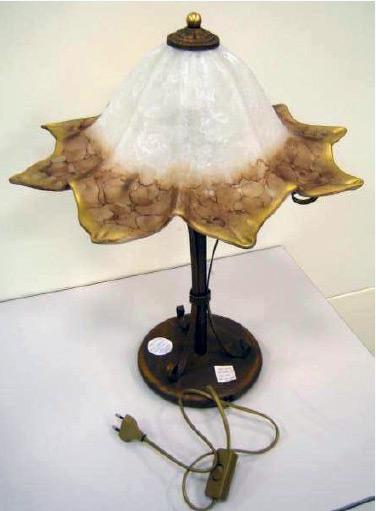 Desk lamps with glass lamp shade (Murano-type)
