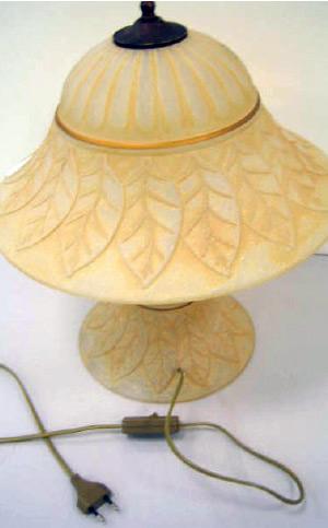 Desk lamps with glass lamp shade (Murano-type)