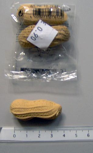 Peanut shaped eraser