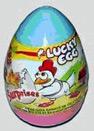 Plastic finger toy in a shape of snake head in a Surprises Lucky Egg