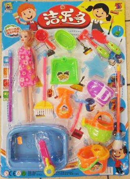 Plastic doll set