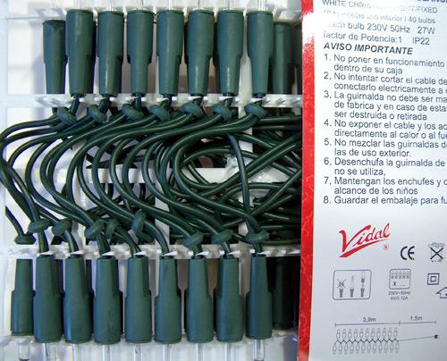 Lighting chain, 40 bulbs