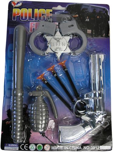 Set of plastic toys – 'Police Force No 3912'