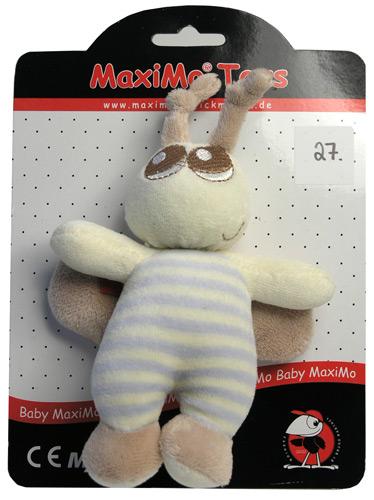 Soft toy rattle shaped as a bee – Baby MaxiMo toy