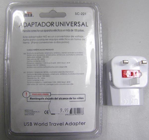 Travel adaptor