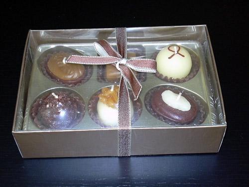 Candle - a box of chocolates (6 items)
