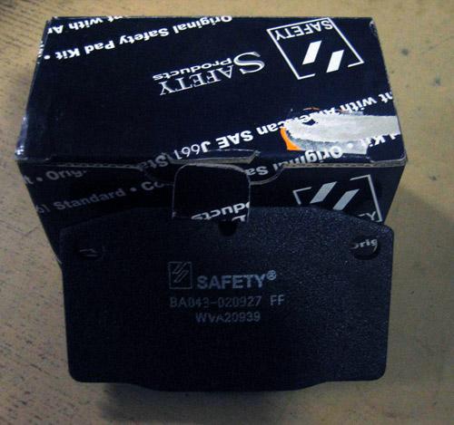 Replacement disc brake linings