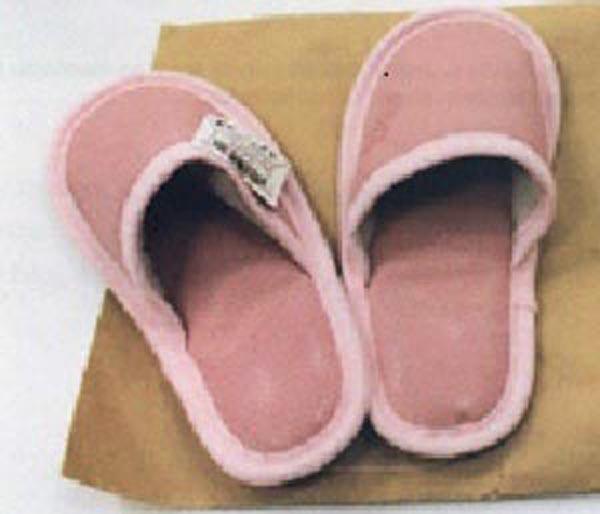 Leather slippers
