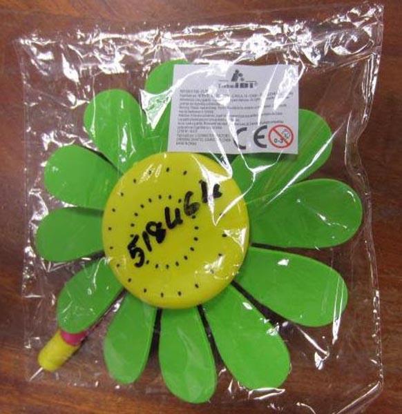 Plastic toy flower and xylophone