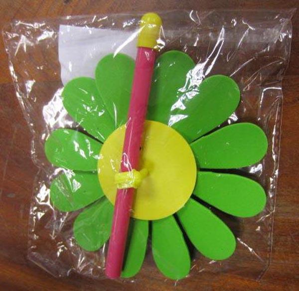 Plastic toy flower and xylophone
