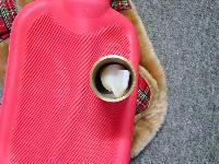 Hot-water bottles with soft toy covers in the shape of different animals: beavers and hippos