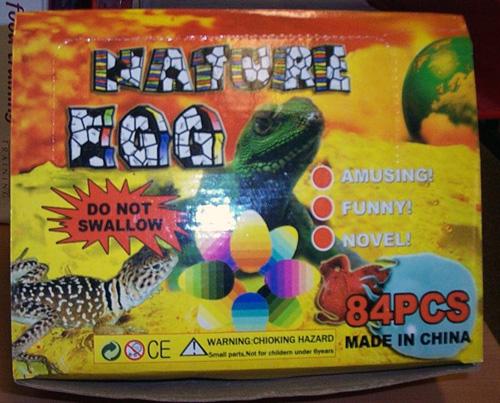 Expandable plastic egg