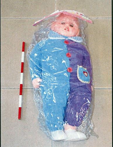 Doll emitting sounds