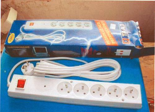 Cord extension set with over voltage protection