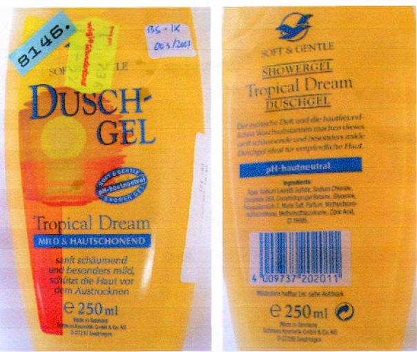 Shower gel – Tropical Dream, skin-neutral pH
