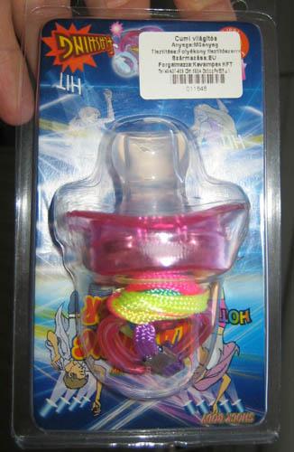 Plastic soother – Hot Flashing Pacifier