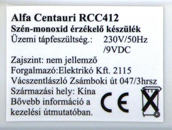 Carbon monoxide detector