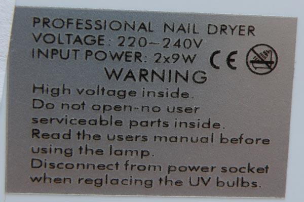 UV nail lamp