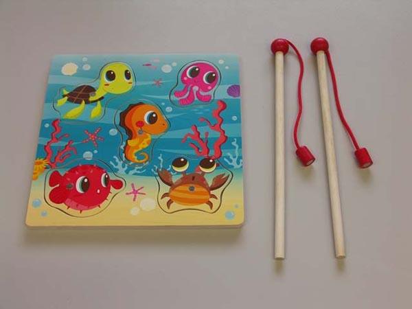 Magnetic fishing set