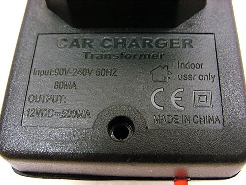 AC adaptor for car charger