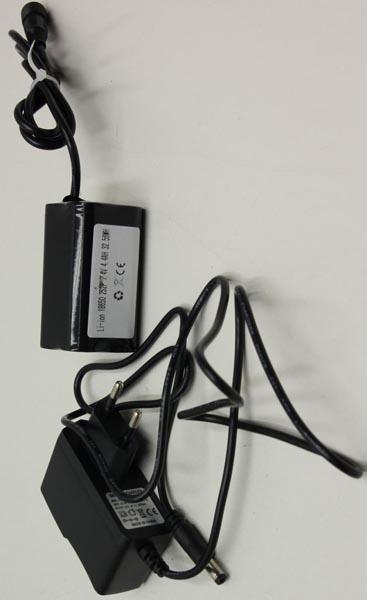 Headlamp with battery charger