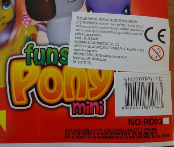 Pony with accessories