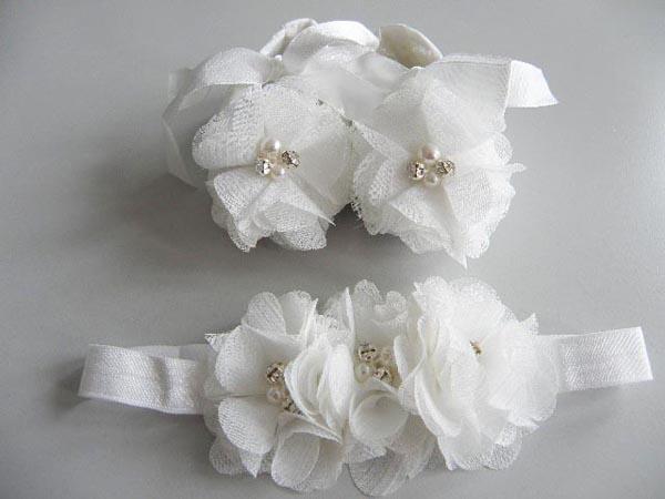 Babies' headband and shoes