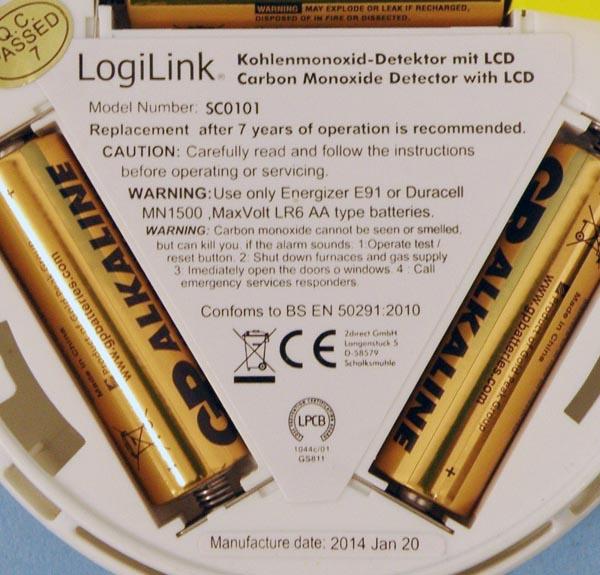 Carbon monoxide detector