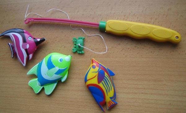 Magnetic fishing set