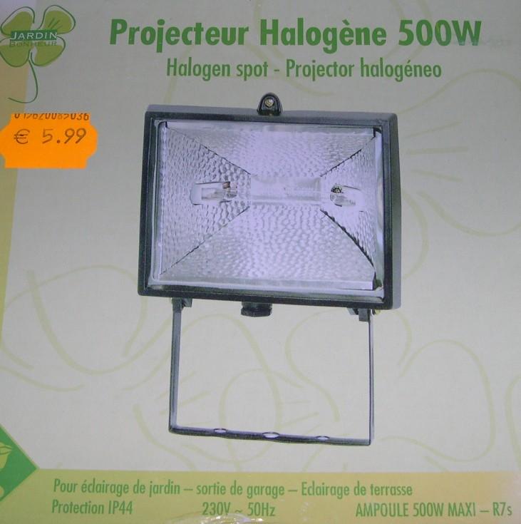 Halogen lamp (500W)
