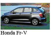 Passenger car - Honda Jazz, Accord, FR-V