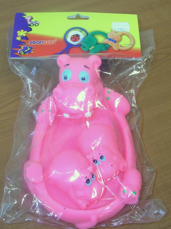 Bath toy - squeeze hippopotamus
